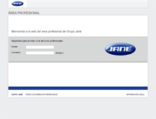 Tablet Screenshot of clientes.jane.es